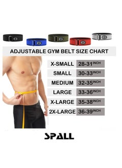 Spall Locking Weight Lifting Belt For Men & Women. Nylon Gym Workout Belt With Adjustable Buckle For Deadlift, Olympic Training, CrossFit, WOD. Provides Lumbar Support & Stability  - Image 3
