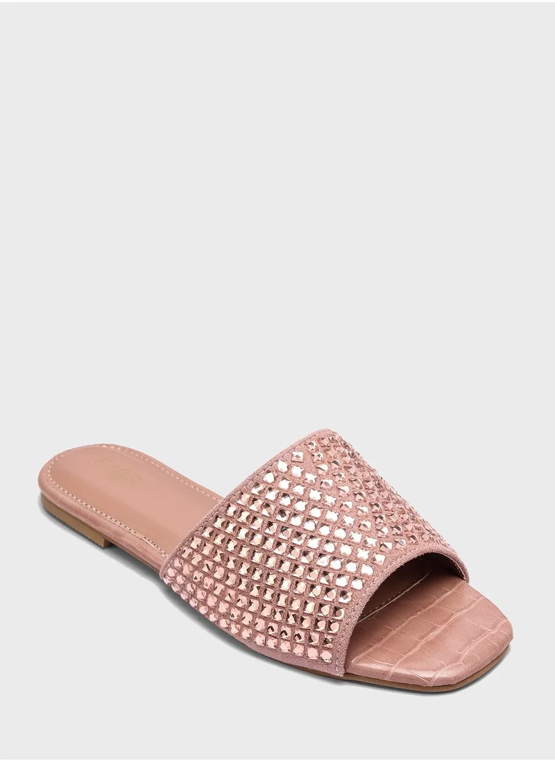 FYOR Open Toe Flat Sandals