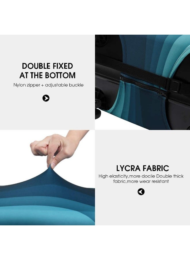 Travel Luggage Cover, Elastic Baggage Suitcase Protector Skins with Double Opening, Washable Stretch Anti-scratch Zippered Luggage Protector Fits for 22-24 Inch Luggage - Image 3