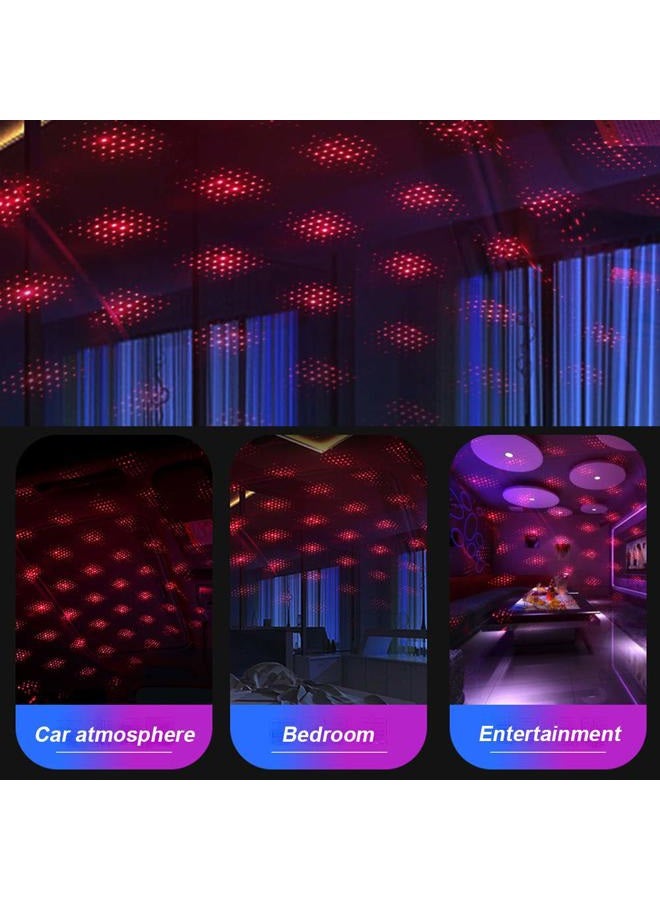 BAILONGJU Bending ly Portable Usb Car Interior Star Projector Night Light - Atmospheres Decoration (Red, Black, Metal, Pack of 1) - Image 5