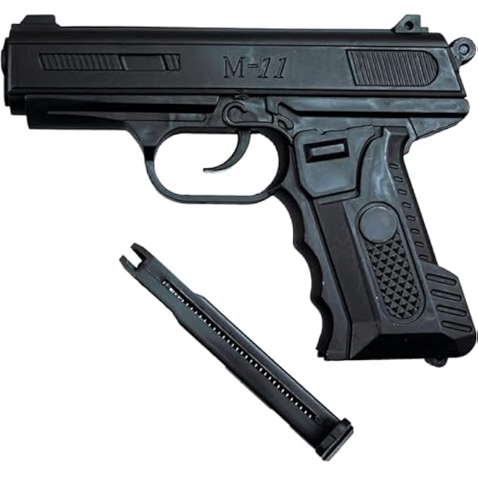 M-11: Ultimate Toy Gun Adventure for Kids - 12 Beads, Gift for Boys and Girls - Exciting Play in Black - Image 4