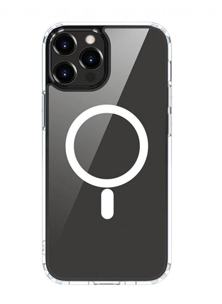 Devia Pure Back Cover for iPhone 14 Pro Clear Magnetic Shockproof (6.1) - Clear - Image 1