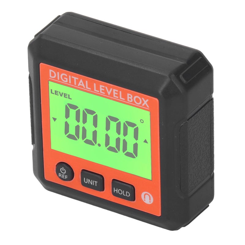 Digital Protractor 4x90° Magnetic Digital Level Box - Angle and Slope Conversion - Compact ABS Inclinometer for Woodworking Construction Automotive Industries - Image 3