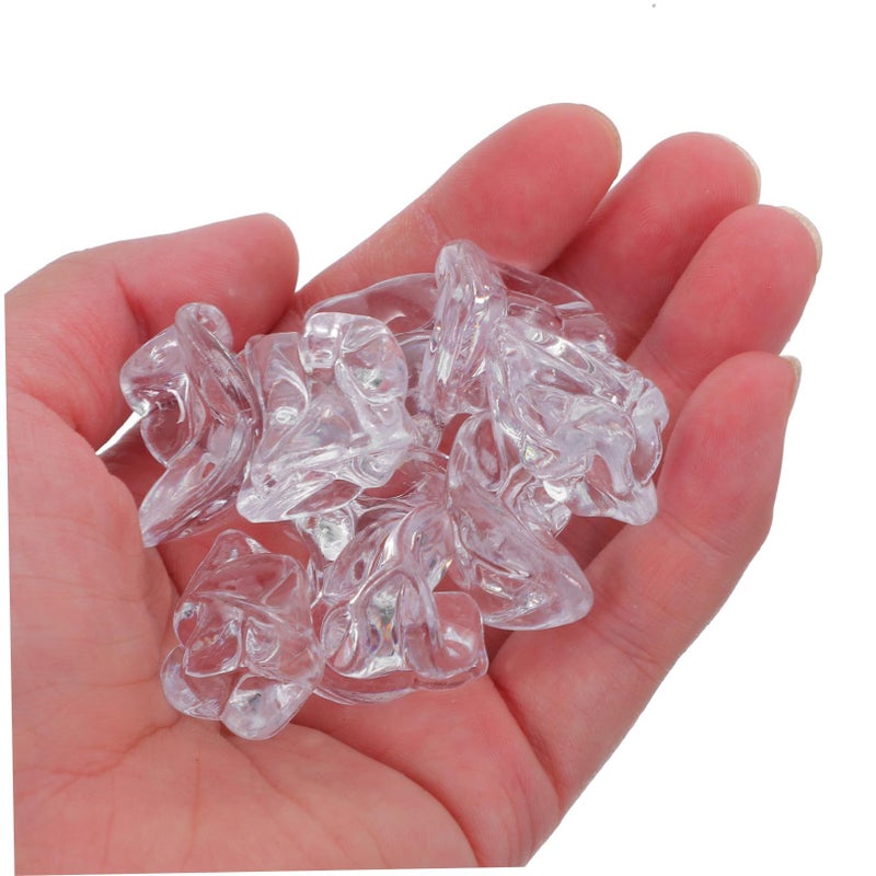 Reusable Plastic Artificial Ice Cubes 100 Pcs For Vase Table Scatter Decoration - Image 5