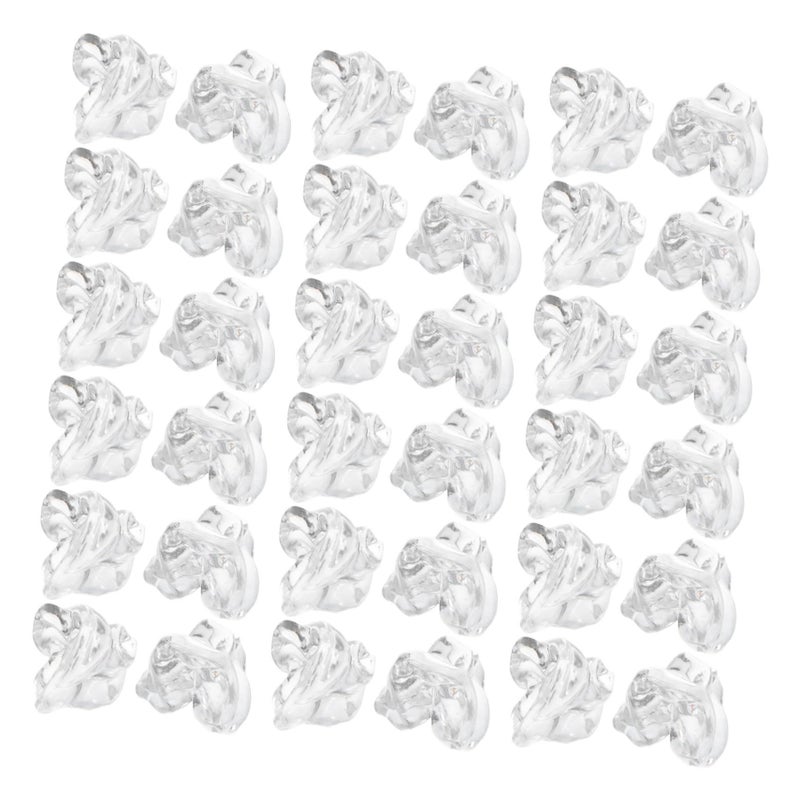 Reusable Plastic Artificial Ice Cubes 100 Pcs For Vase Table Scatter Decoration - Image 2