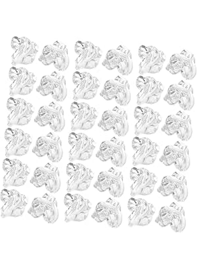 Reusable Plastic Artificial Ice Cubes 100 Pcs For Vase Table Scatter Decoration - Image 1