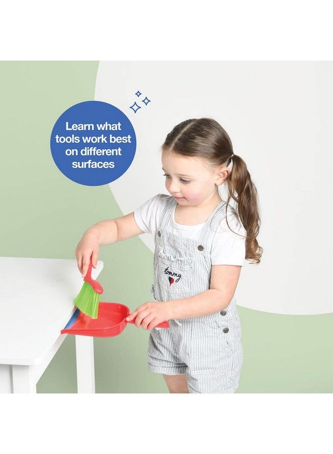 Play22 Kids Cleaning Set 4 Piece Toy Cleaning Set Includes Broom Mop Brush Dust Pan Toy Kitchen Toddler Cleaning Set Is A Great Toy Gift For Boys & Girls Original By Play22 - Image 5
