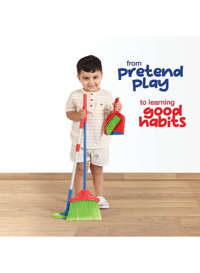 Play22 Kids Cleaning Set 4 Piece Toy Cleaning Set Includes Broom Mop Brush Dust Pan Toy Kitchen Toddler Cleaning Set Is A Great Toy Gift For Boys & Girls Original By Play22 - Image 3