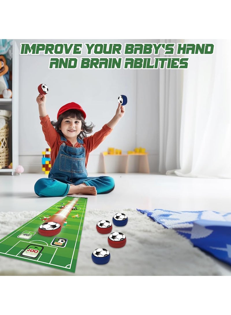 CMGTYYD Table Top Football Games, Roll-Up Design Tabletop Football Game, Versatile Shuffleboard Table Game for Kids and Adults Indoor, Tabletop Curling Game for Parties, Gatherings & Family Bonding - Image 5