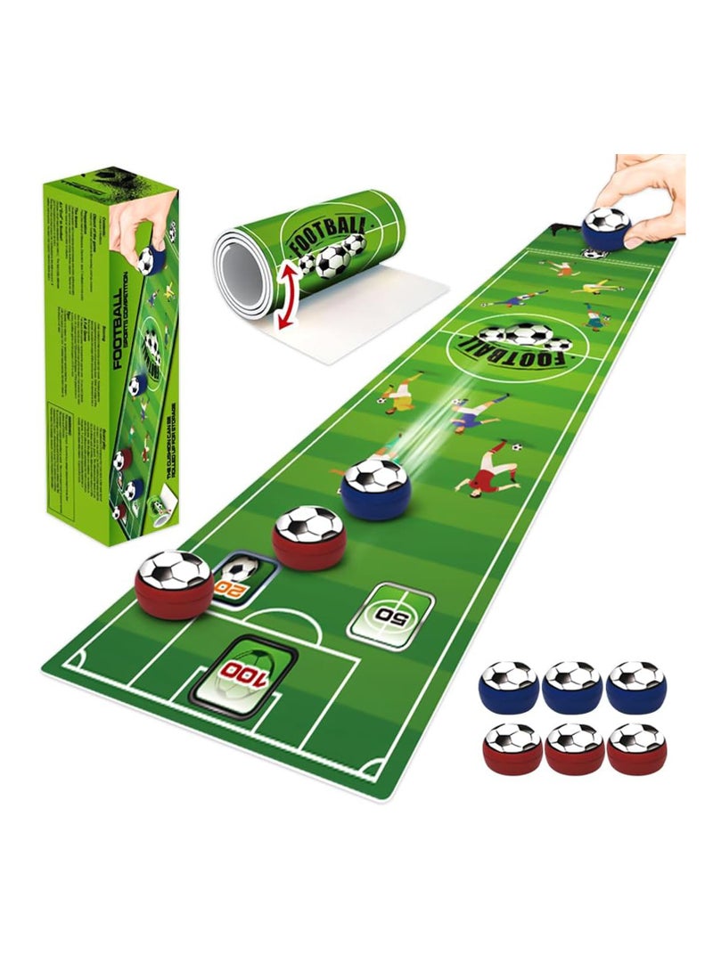 CMGTYYD Table Top Football Games, Roll-Up Design Tabletop Football Game, Versatile Shuffleboard Table Game for Kids and Adults Indoor, Tabletop Curling Game for Parties, Gatherings & Family Bonding - Image 1