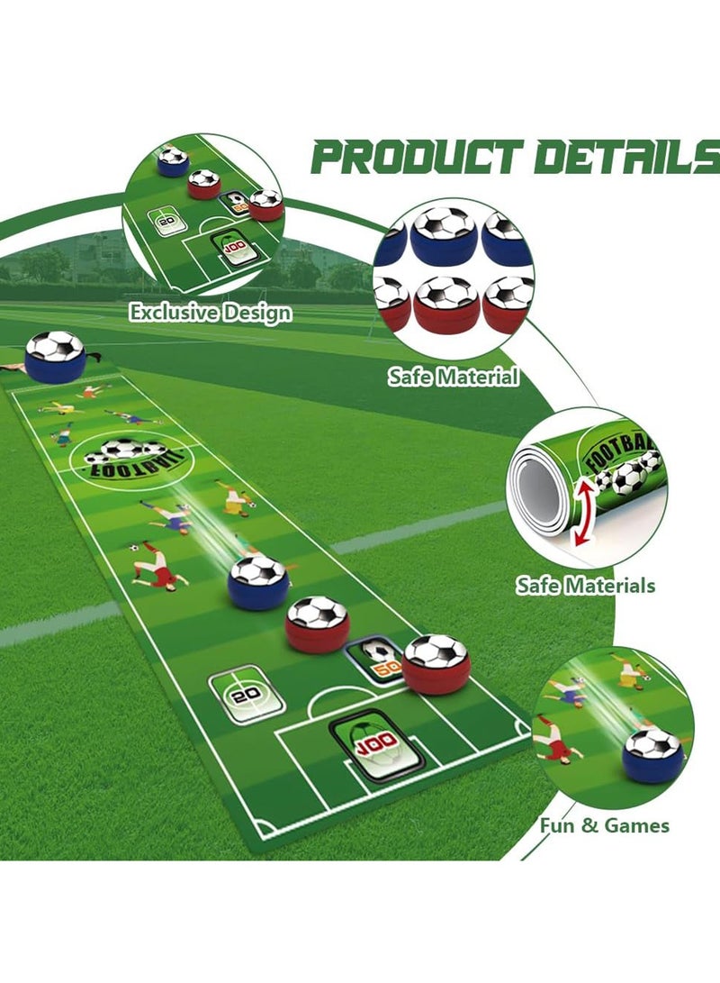 CMGTYYD Table Top Football Games, Roll-Up Design Tabletop Football Game, Versatile Shuffleboard Table Game for Kids and Adults Indoor, Tabletop Curling Game for Parties, Gatherings & Family Bonding - Image 3