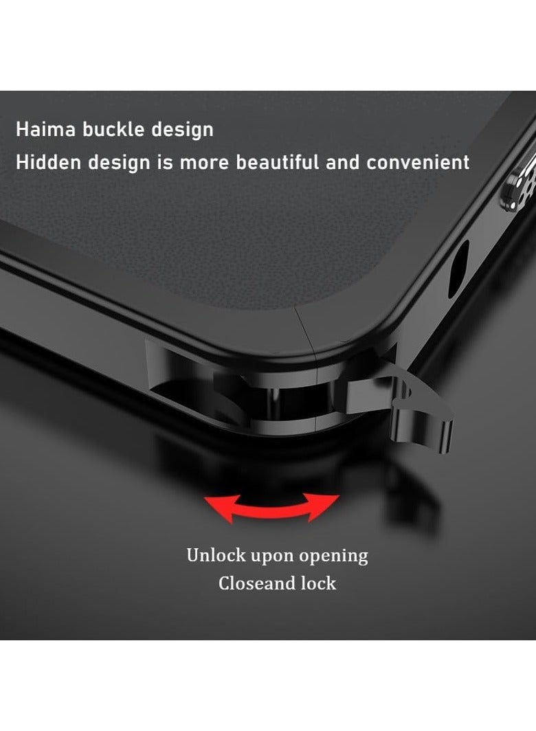 general Case Compatible OPPO Reno 14 Pro 5G with Lens Cap, Rugged PC Frame Case OPPO Reno 14 Pro Ultra Slim Lightweight Shockproof Case - Image 3