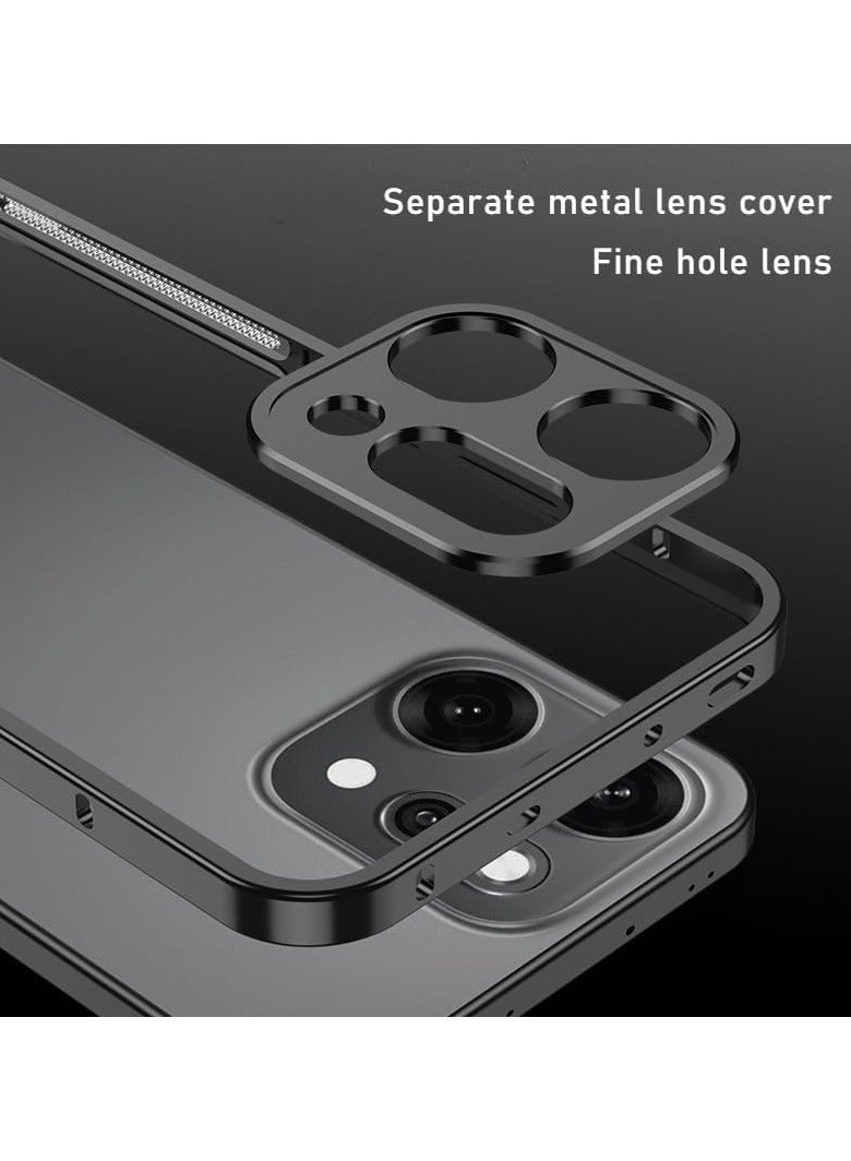 general Case Compatible OPPO Reno 14 Pro 5G with Lens Cap, Rugged PC Frame Case OPPO Reno 14 Pro Ultra Slim Lightweight Shockproof Case - Image 4