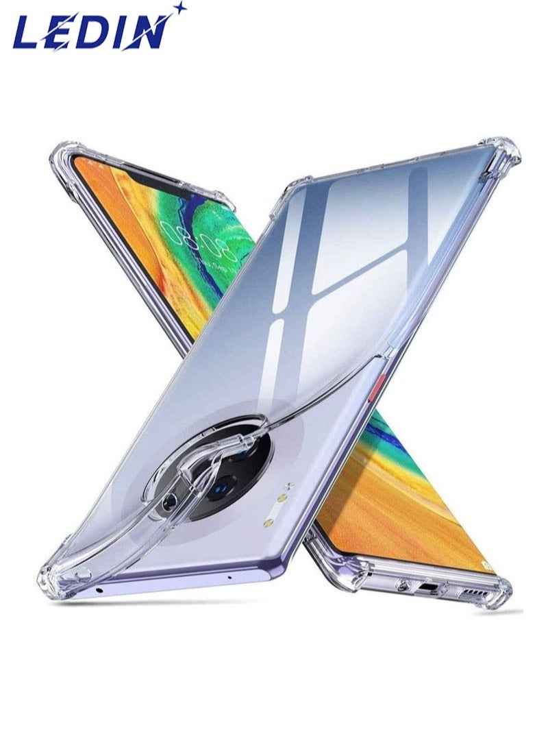 LEDIN Case for Huawei Mate 30 Pro Clear Case Soft Flexible Silicone Back Cover Shockproof Anti Scratch Case with Reinforced Bumper Corner Compatible for Huawei Mate 30 Pro Clear - Image 1