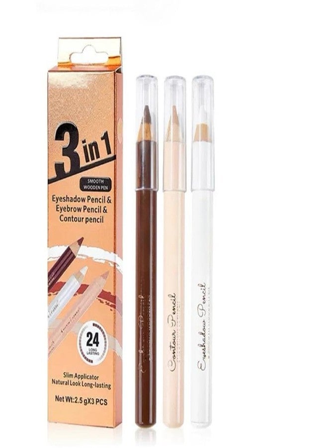 UOCK Eyebrow Lift Highlighting & Contour Pencil Set - 3 Eye Makeup Pencils, Fill & Define Eyebrows, For Women - Image 1