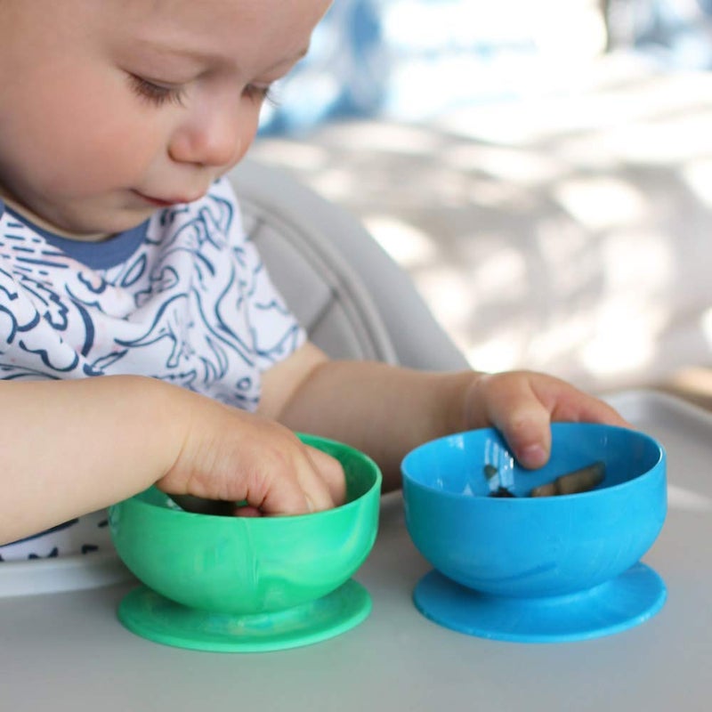 ChooMee Silicone Baby Suction Bowls | Non Slip Extra Strong Suction Base with Durable and Firm Bowl | Ideal for Infant and Toddler Baby Led Feeding | Small 2 CT - Image 5