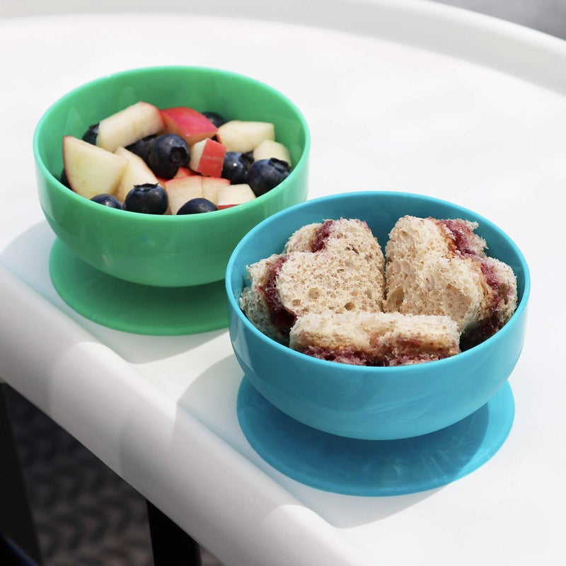 ChooMee Silicone Baby Suction Bowls | Non Slip Extra Strong Suction Base with Durable and Firm Bowl | Ideal for Infant and Toddler Baby Led Feeding | Small 2 CT - Image 2