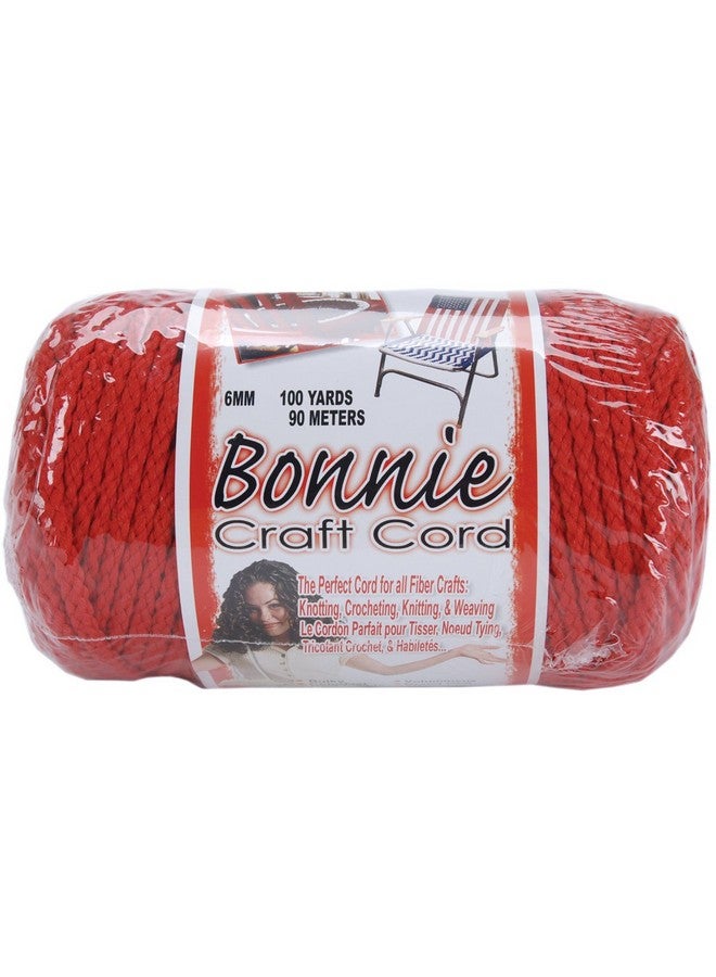 Nom257527 Bonnie Macrame Craft Cord 6Mm 100 Yardsred