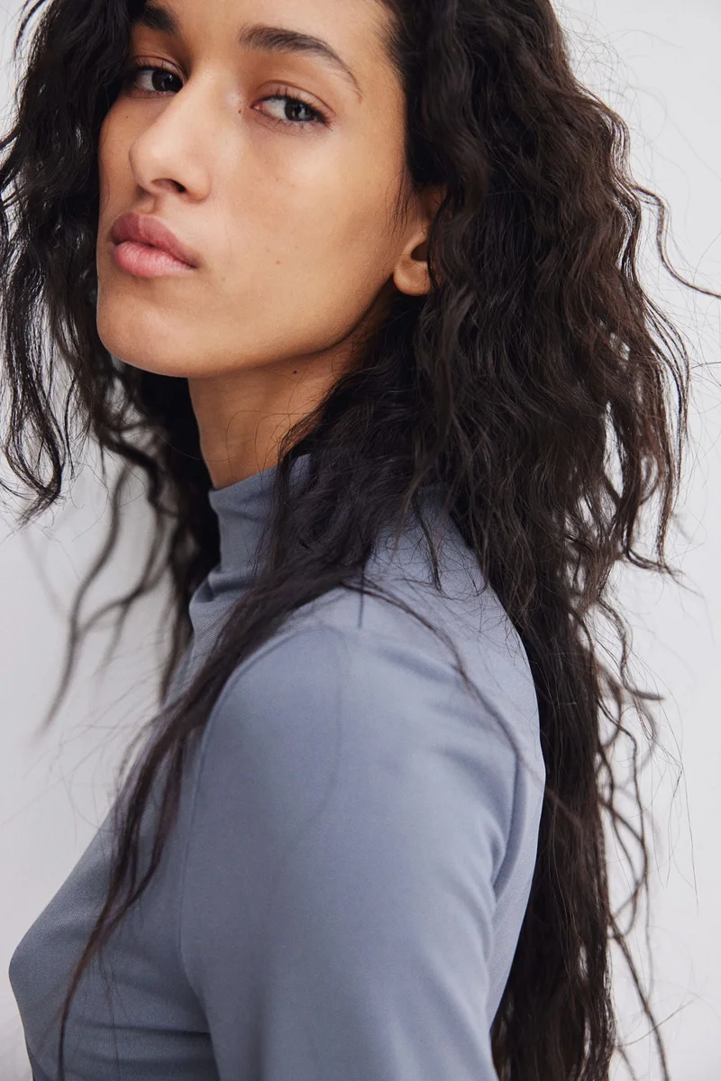 H&M Turtleneck microfibre top