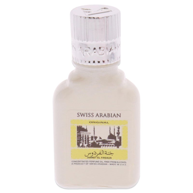 Swiss Arabian Jannet EL Firdaus White - Luxury Products From Dubai - Long Lasting Perfume Oil for Unisex - Blend of Basil, Bergamot and Sandalwood - Perfect for Date Night or Evening Out - 0.3 oz - Image 2