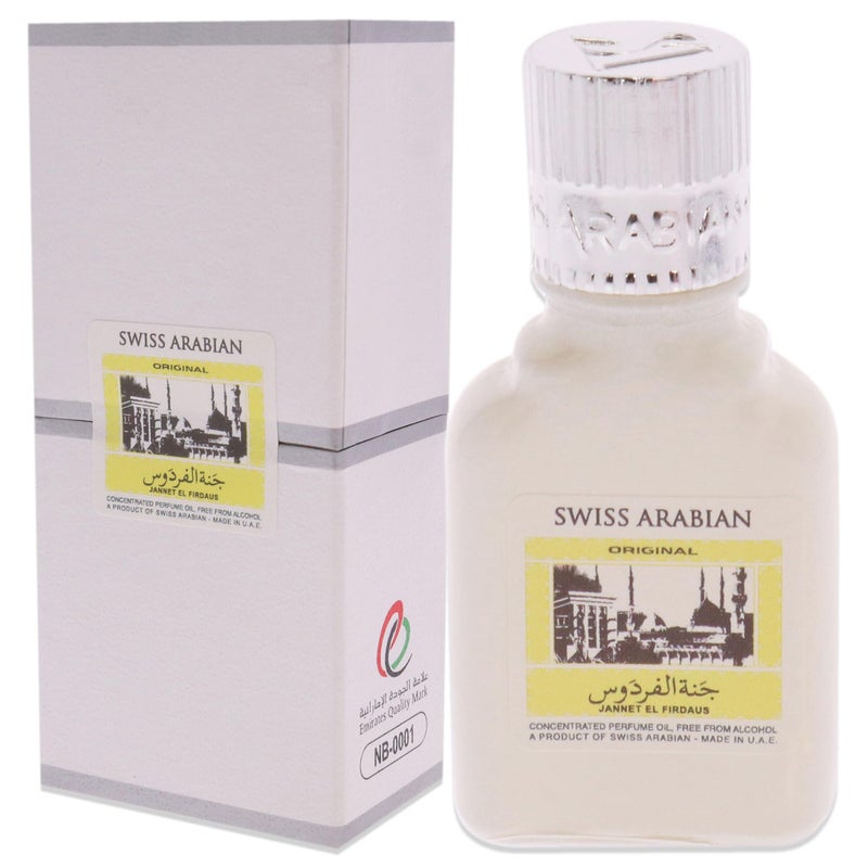 Swiss Arabian Jannet EL Firdaus White - Luxury Products From Dubai - Long Lasting Perfume Oil for Unisex - Blend of Basil, Bergamot and Sandalwood - Perfect for Date Night or Evening Out - 0.3 oz - Image 4