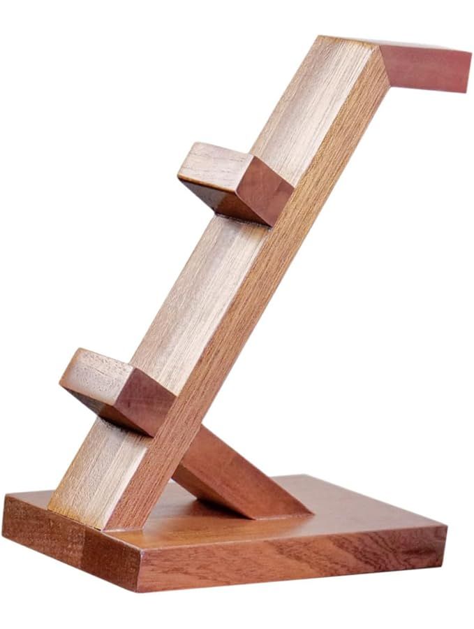Multifunctional Headset And Controller Stand Sturdy Desktop Organizer Brown 24 5X17 7X10 Cm - Image 1