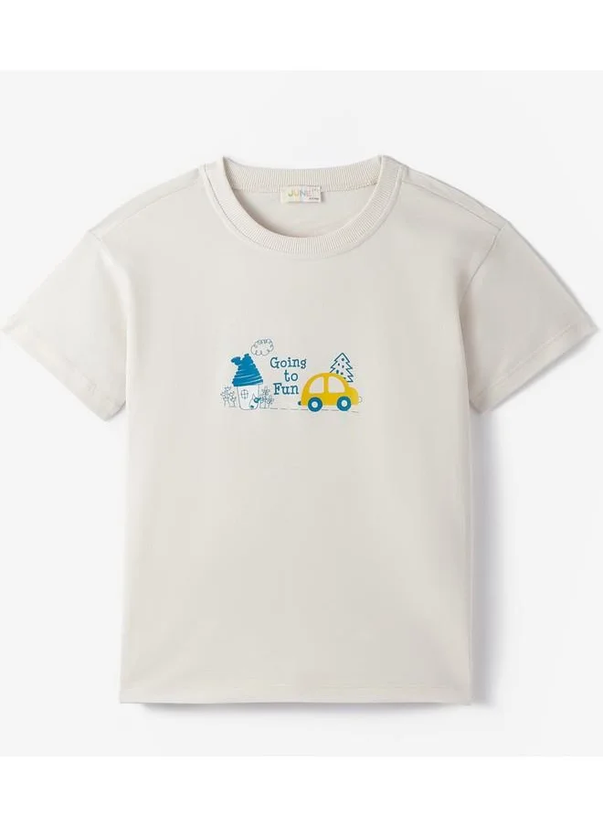 جون June Boy Tshirt Stone - Yellow