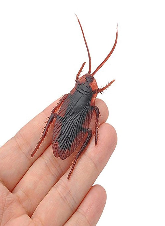 DESCTIDY ألعاب صرصور سحلية ديسكتيدي للمقالب الممتعة للأطفال والكبار، مظهر واقعي (صرصور سحلية، بني) 5 قطع صراصير، 5 قطع لعبة سحلية (حديثة، 10 قطع) - Image 3