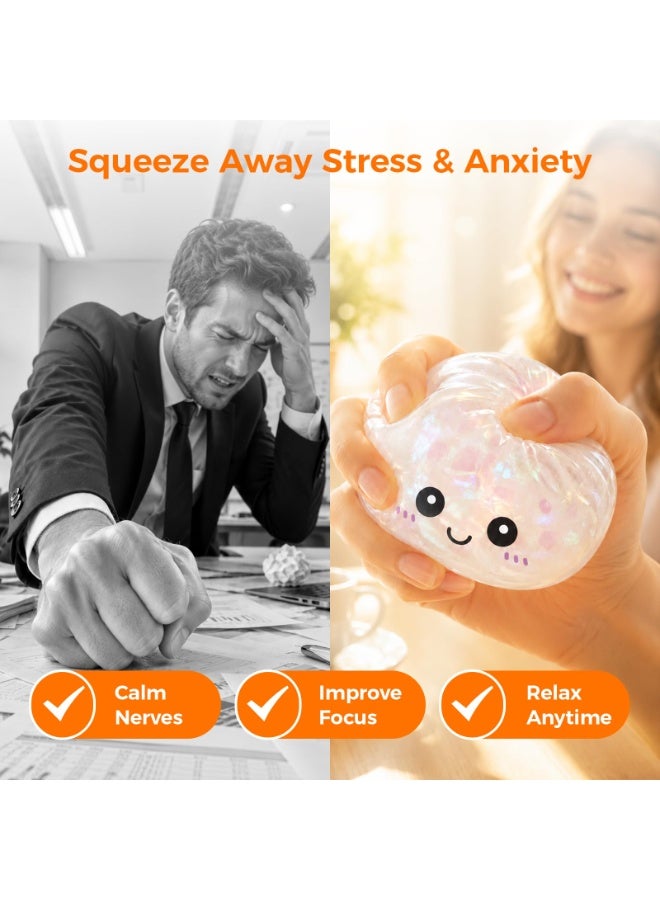 لعبة "سكويشي" (Squishy) على شكل كعكة لتخفيف التوتر - لعبة حسية ناعمة بطيئة الاستعادة لشكلها الأصلي (Slow Rising) ومناسبة للأطفال والكبار لتخفيف القلق - تصميم "كاواي" (Kawaii) لطيف - هدية مثالية أو تذكار للحفلات (اللون عشوائي). - Image 5