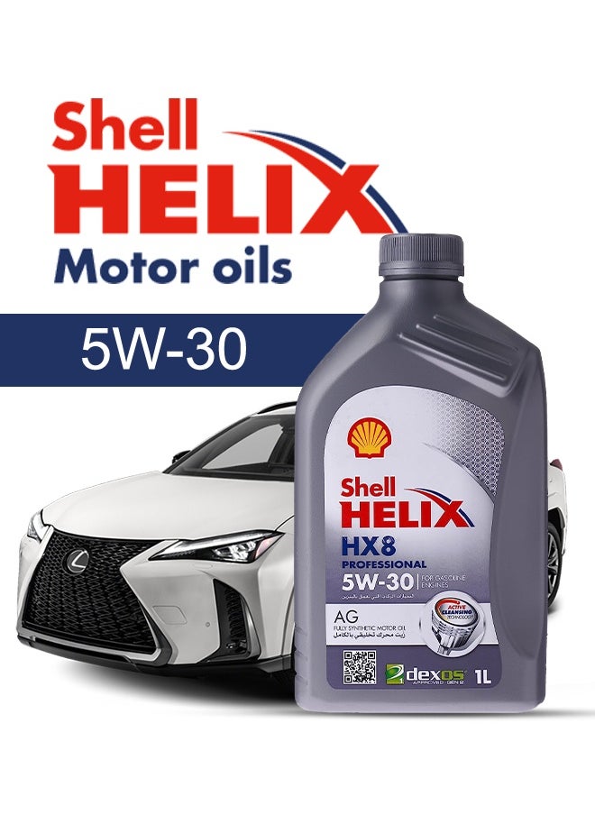 Shell Engine Oil – For Lexus UX  2024 - 2019، 5 Liter، viscosity 5w30 Shell - With Engine Oil Filter - 2019 2020 2021 2022 2023 2024 