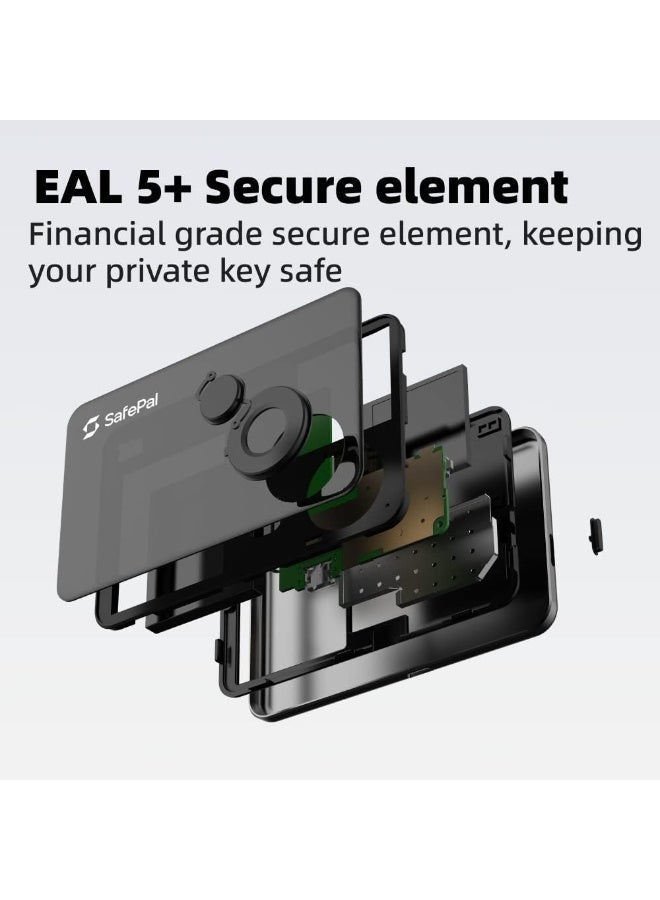 SafePal S1 pro Cryptocurrency Hardware Wallet, Open Source Crypto Wallet, Securely Stores Private Keys, Cold Storage for Bitcoin, Ethereum and More Tokens, NFTs, Seed Phrases & Crypto Assets - Image 3