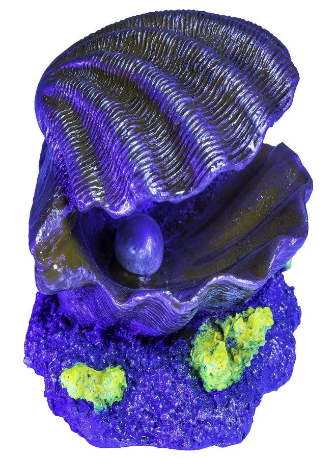 GloFish Clam Ornament, Detailed Aquarium Ornament, Hideaway For Fish - Image 2
