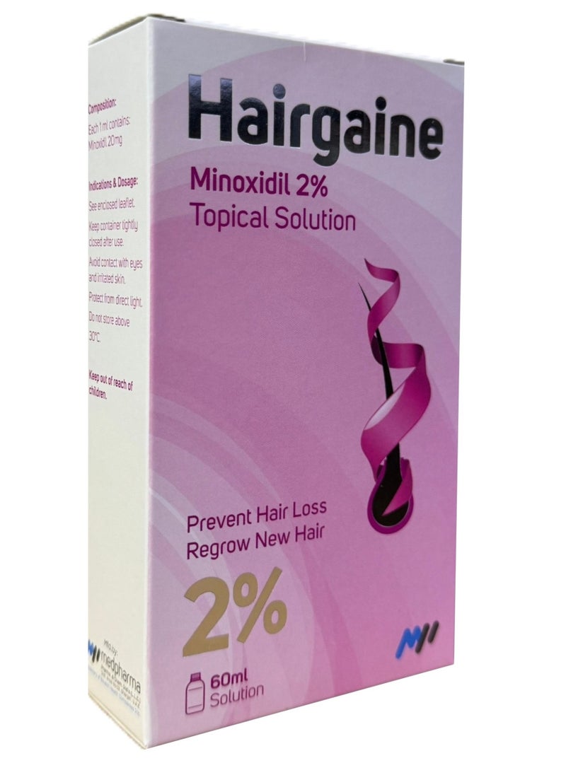 Hairgaine - Hairgaine Minoxidil 2% Tropical Solution 60ML - Image 1