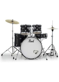 Pearl Rodeshow RS525SC/C#31 5 pcs Complete Drum Set with Cymbals – Jet Black