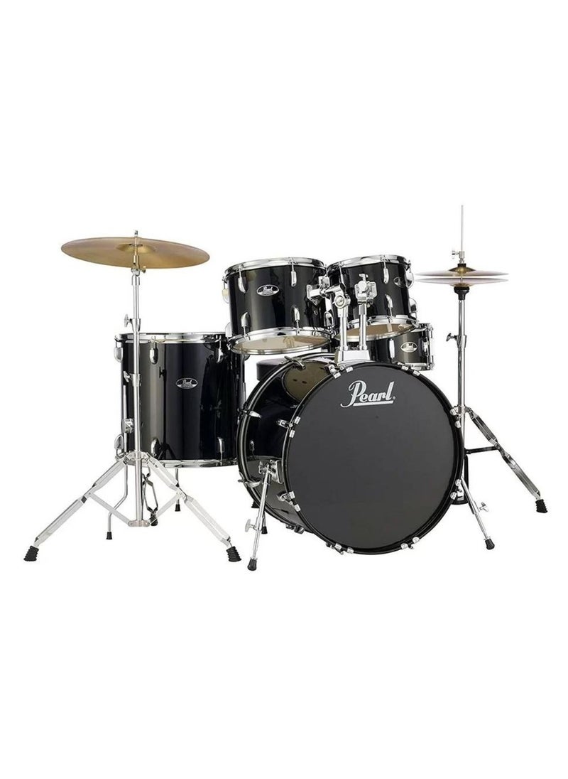 PEARL Pearl Rodeshow RS525SC/C#31 5 pcs Complete Drum Set with Cymbals – Jet Black  - Image 2