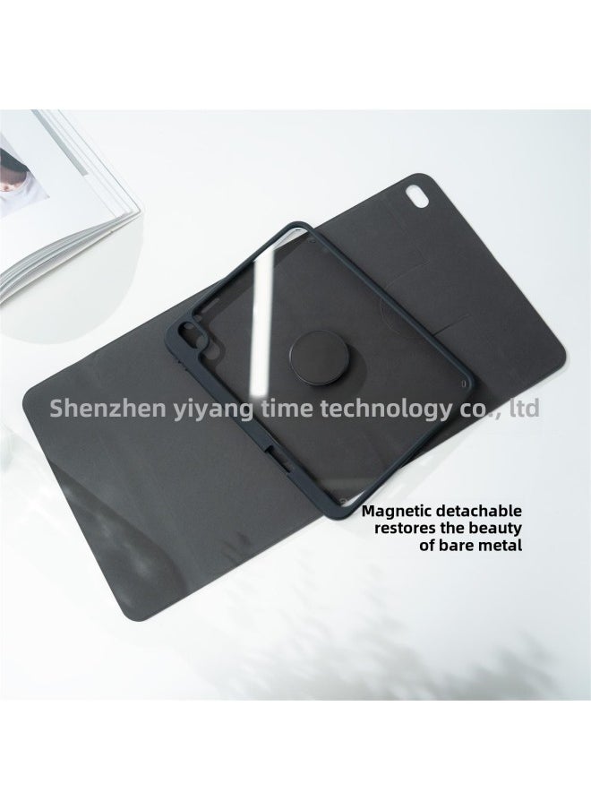 Generic Suitable For Ipadair56 Flat Keyboard Protective Cover 10 Generation Magnetic Separation Pro11 Rotating Shell Acrylic 10.2-Color:gray ]-Applicable Model:2018/2020/2021/2022 Pro12.9  - Image 4