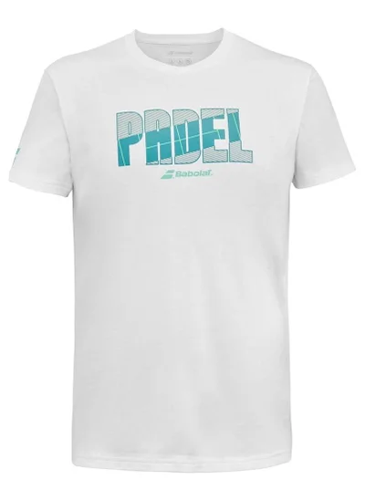 Babolat Babolat Padel Tshirt Padel-6Ms24441-1000, Color - White, (French Brand)