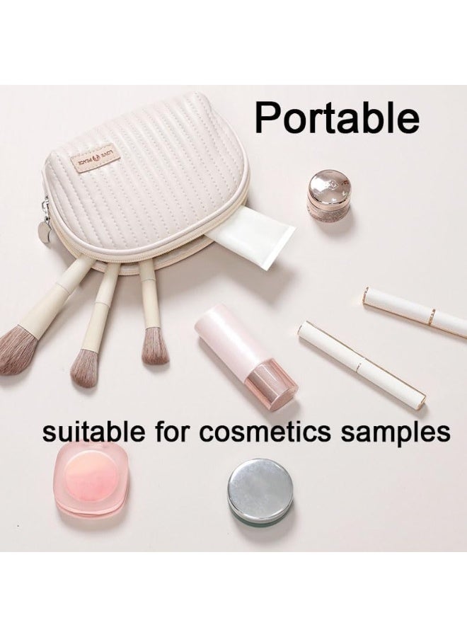 OSHIMA Mini Cosmetic Bag, Cute Design PU Leather Small Cosmetic Bag Period Bag Small Toiletry Bag, Small Cosmetic Bag with Zipper for Travel School, Travel Makeup Pouch for Women - Image 4