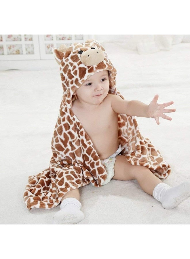 Vauwmsr Baby Hooded Blanket Soft Plush Animal Face Infant Toddler Hoodie Blanket - Image 5