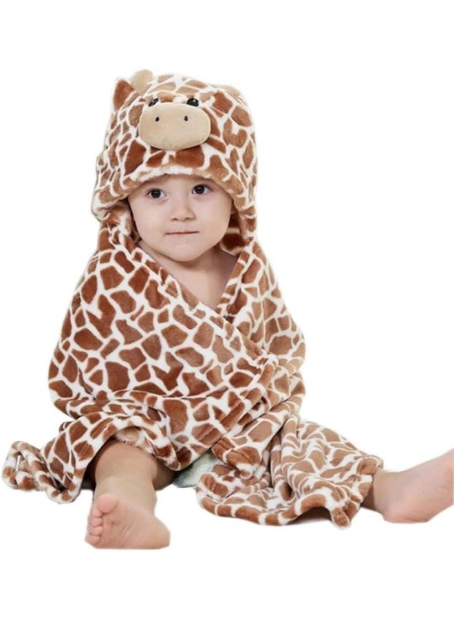 Vauwmsr Baby Hooded Blanket Soft Plush Animal Face Infant Toddler Hoodie Blanket - Image 1