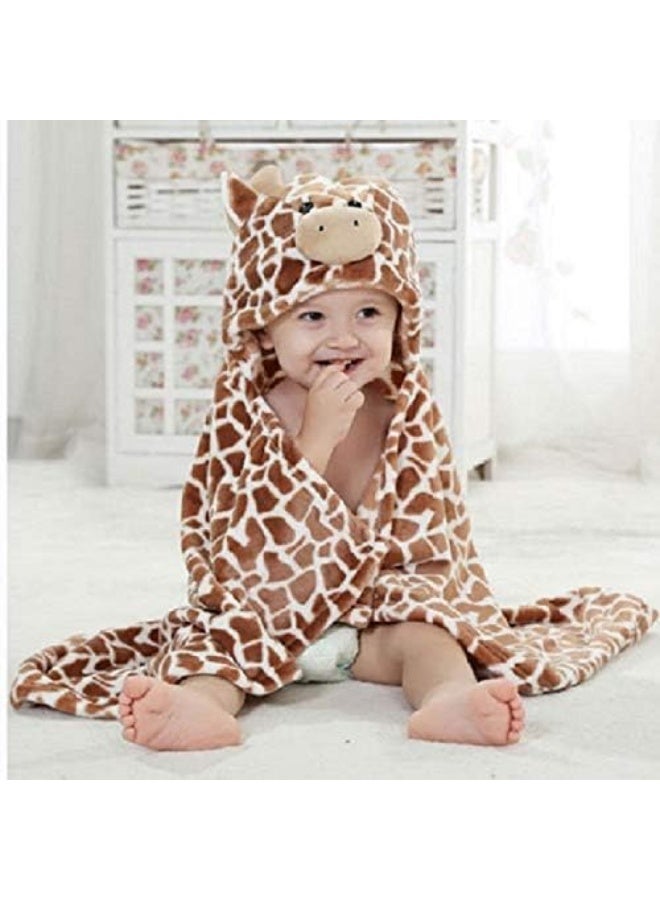 Vauwmsr Baby Hooded Blanket Soft Plush Animal Face Infant Toddler Hoodie Blanket - Image 4