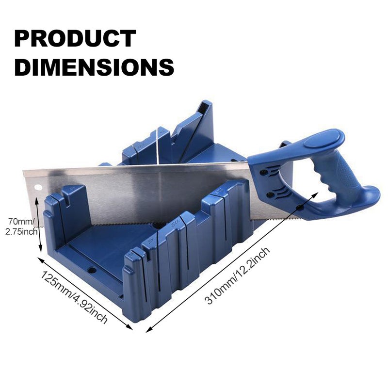 Multifunctional Woodworking Miter Saw Box Miter Saw Holder Saw Storage Mitre Box Back Saw Box 45 Degree/22.5 Degree/90 Degree Plastic Saw Box Medium Miter Saw Cabinet - Saw Included - Image 5