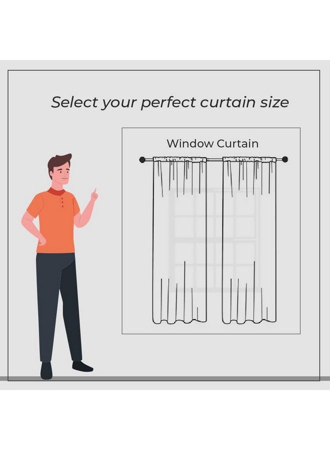 LINENWALAS Natural Cotton Linen Semi Sheer Curtains for Bedroom, Living Room, 5 Feet Window Curtain, Pack of 2 Pcs Boho Curtain with Eyelet Rings, Light Filtering (Pack of 2 Pcs, Natural) - Image 5