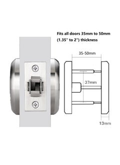 Y&D Pocket Door Lock with Key, Hardware Latch, Flush Knob, Easy to Install, Secure and Convenient for Doors, Privacy Key  - Image 2