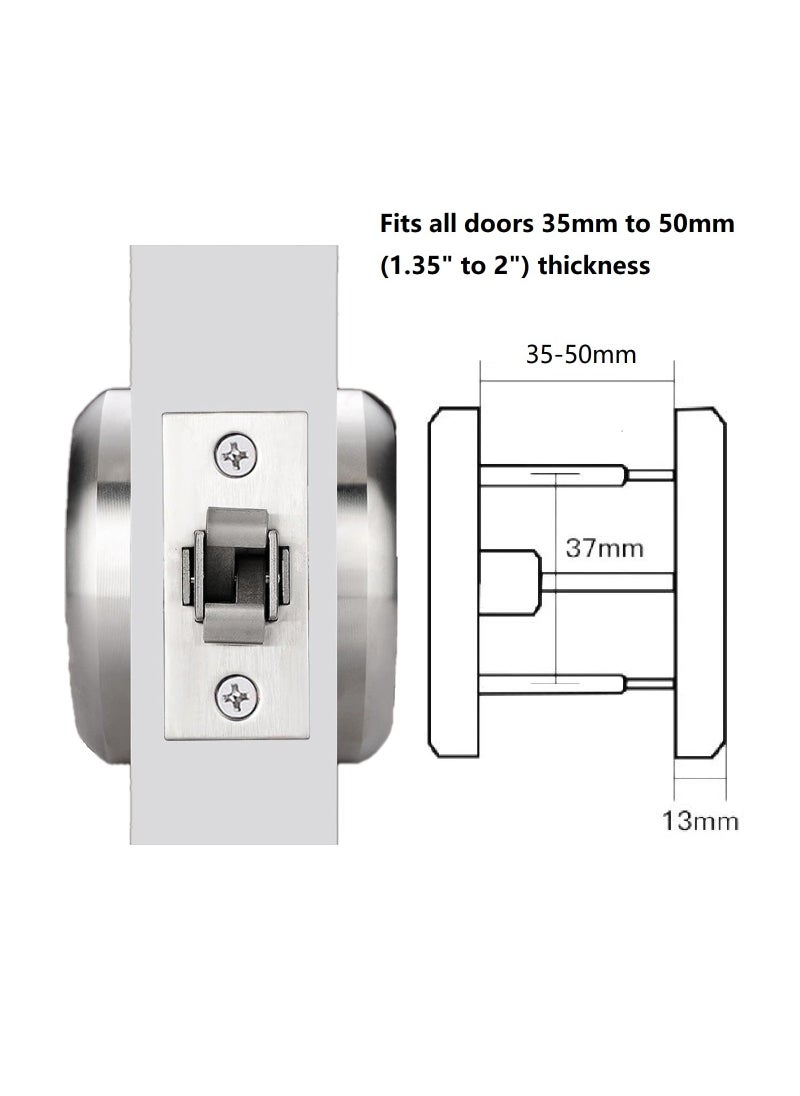 Y&D - Pocket Door Lock with Key, Hardware Latch, Flush Knob, Easy to Install, Secure and Convenient for Doors, Privacy Key - Image 1