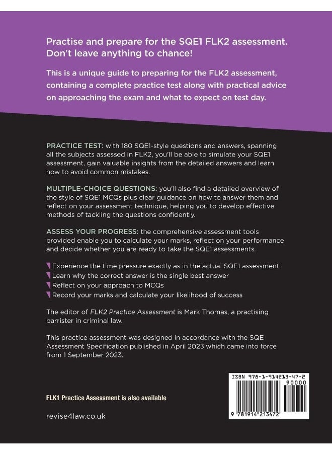 Revise SQE FLK2 Practice Assessment: 180 SQE1-style questions with answers  - Image 2