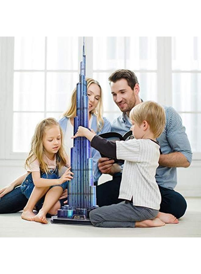 CubicFun 3D Puzzle Led Burj Khalifa 136 Pieces - Image 3