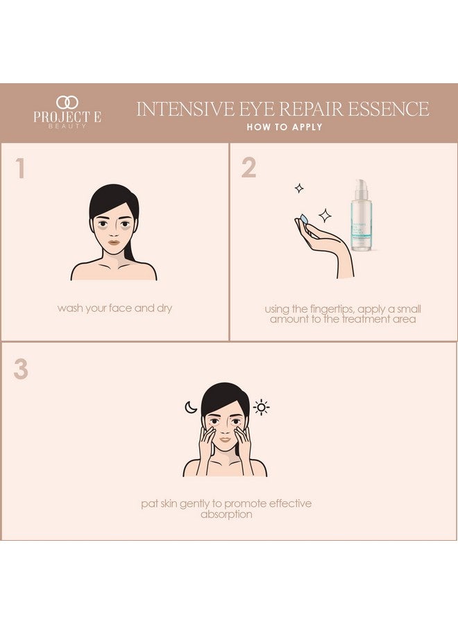 Project E Beauty Daily Skincare Routine Gentle Cleansing Foaming Cleanser Moisturizing Daily Hydrating Face Cream Age Defender Eye Cream (Eye Essence) - Image 5