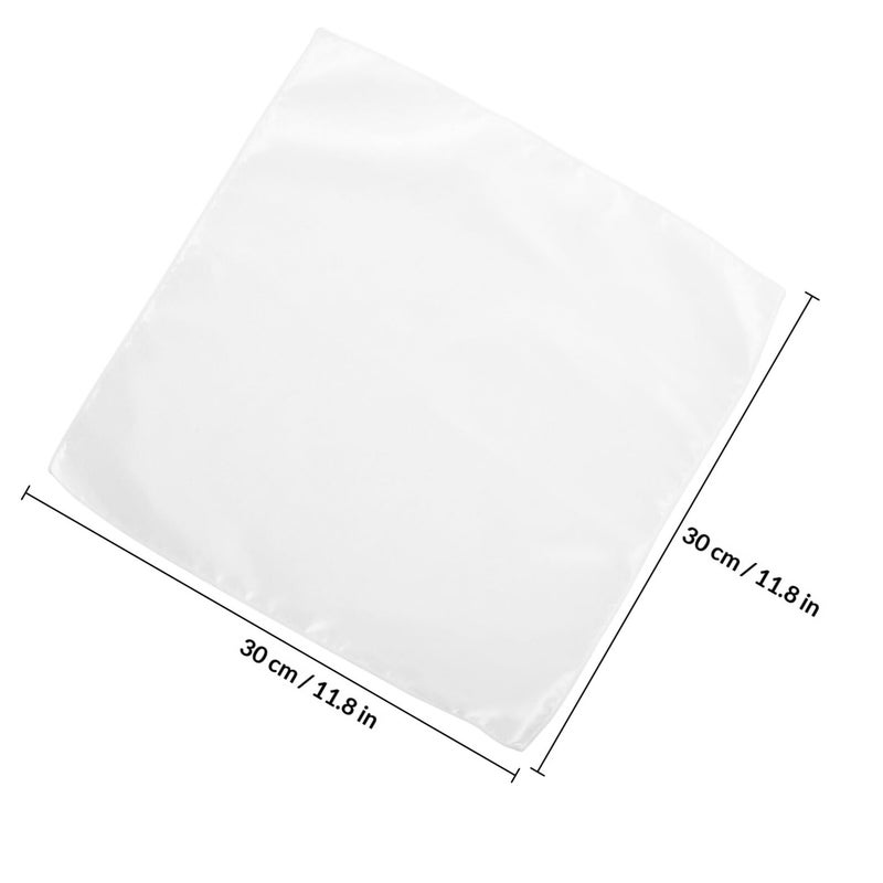 White Satin Dinner Napkins 30x30cm High Density Edge Locked Tear Resistant for Wedding Party Restaurant - Image 3