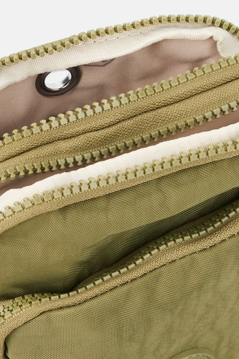 I Love Fashion Women Brand Logo Cross Body Bag, Olive - Image 4